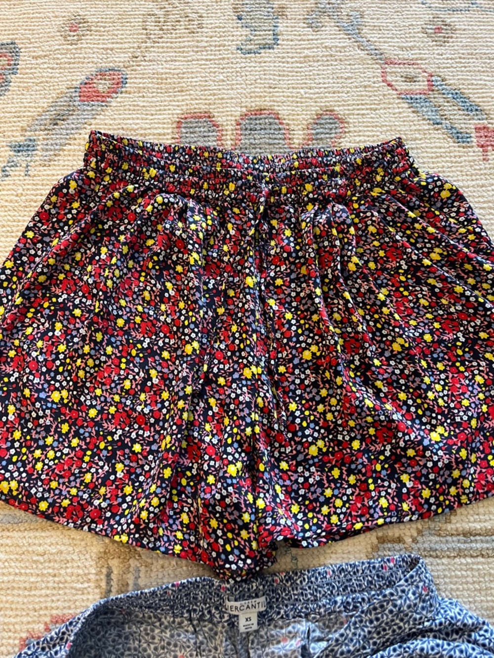 J. Crew Factory Multi Floral Elastic-Waist Shorts - Picture 2 of 5